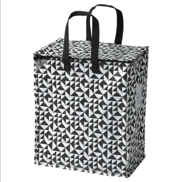 IKEA IKEA KNALLA BAG BLACK WHITE - Picture 1 of 3